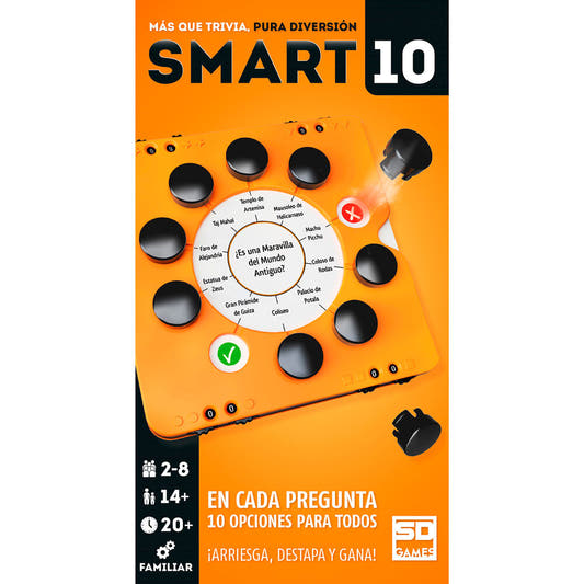 Caja naranja del juego de mesa Smart10 de SD GAMES - 2