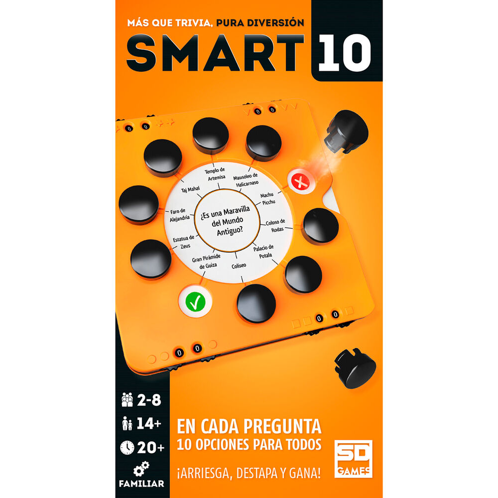 Caja naranja del juego de mesa Smart10 de SD GAMES - 2