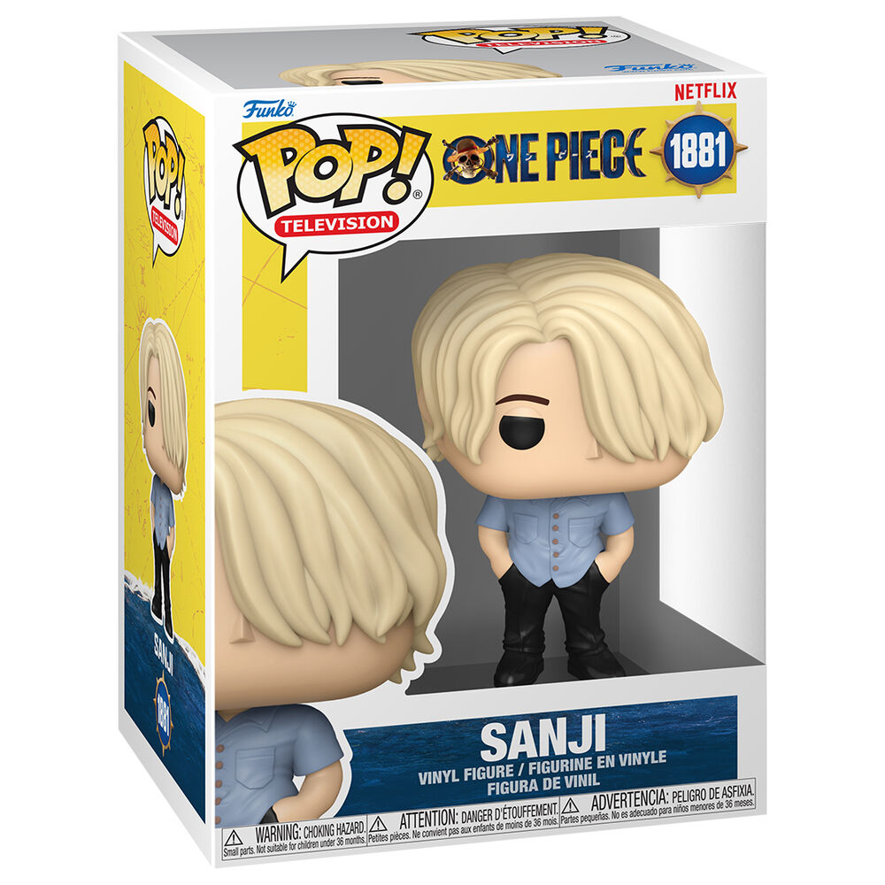 Figura Funko POP! de Sanji de One Piece con camisa azul - 2