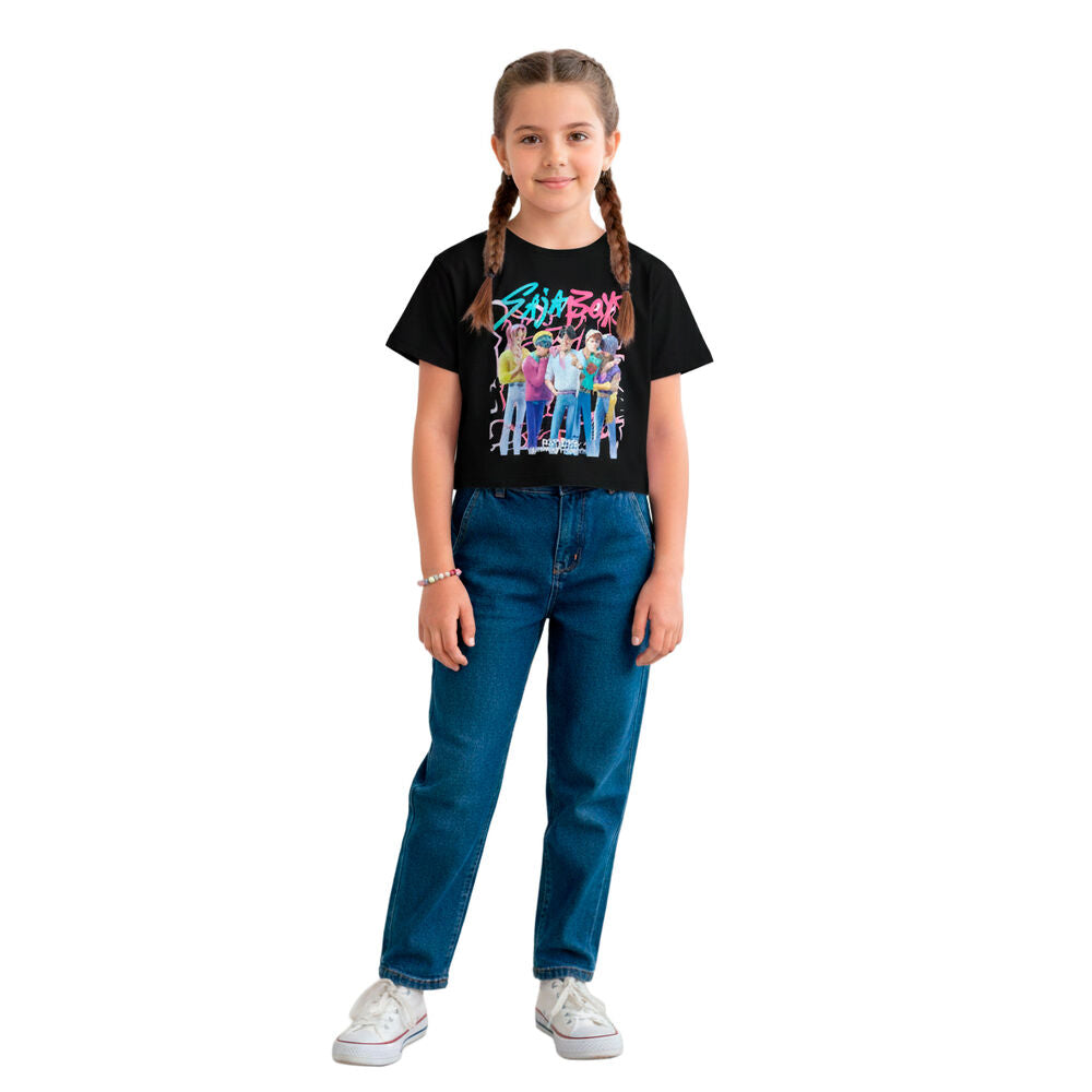 Camiseta negra infantil Saja Boys de KPop Demon Hunters - 2