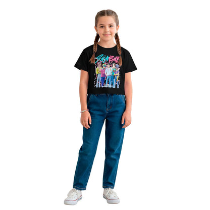 Camiseta negra infantil Saja Boys de KPop Demon Hunters - 2