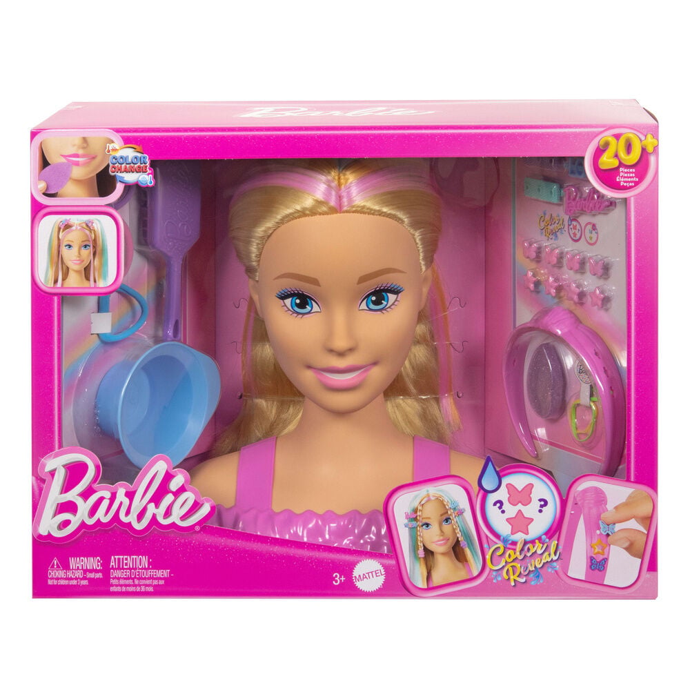 Busto Fashionista Barbie para peinar con accesorios