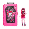 Muñeca Draculaura Monster High junto a su estuche de viaje rosa