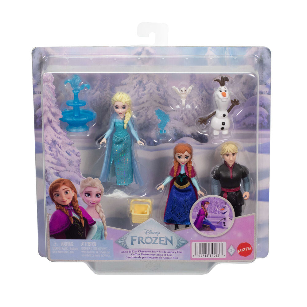 Set de figuras articuladas de Anna, Elsa, Olaf y Kristoff de Frozen - 2