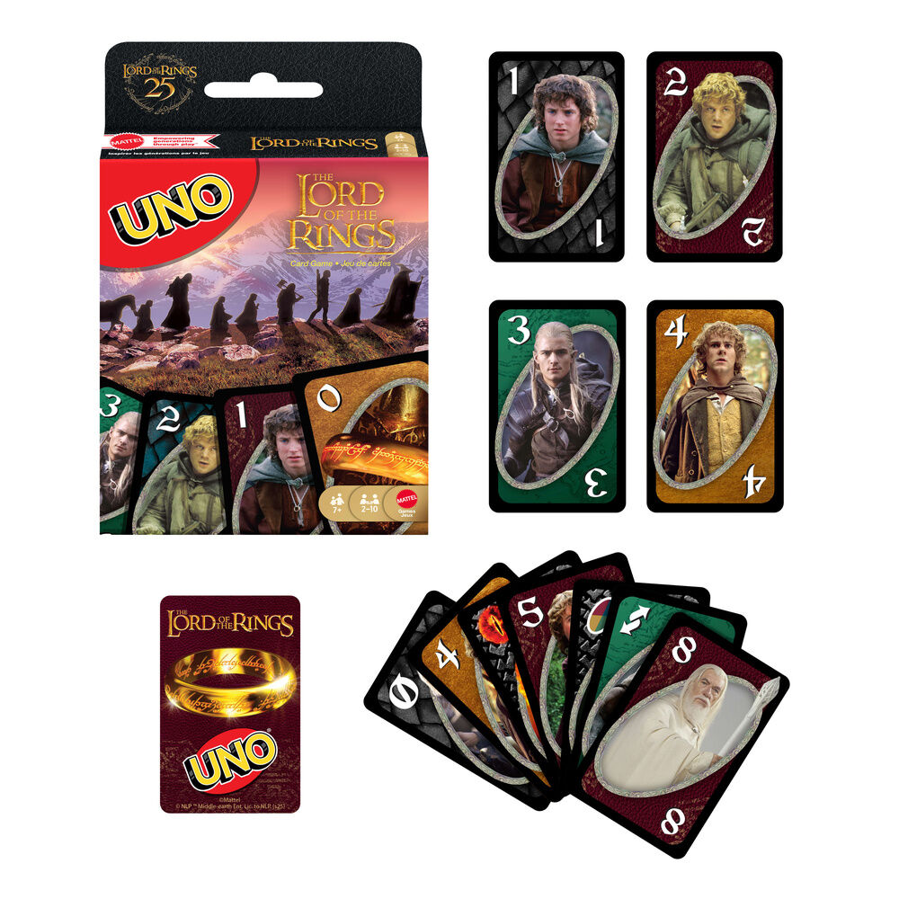 Juego de cartas UNO de El Señor de los Anillos de Mattel - 2