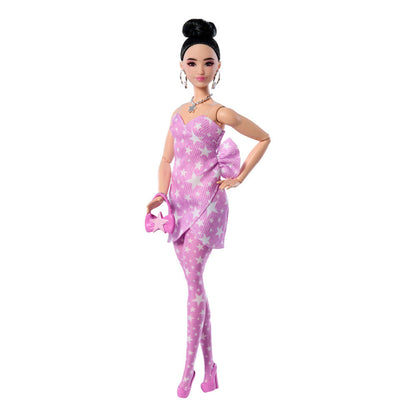 Muñeca Barbie Deluxe Style con vestido denim de estrellas y bolso - 2