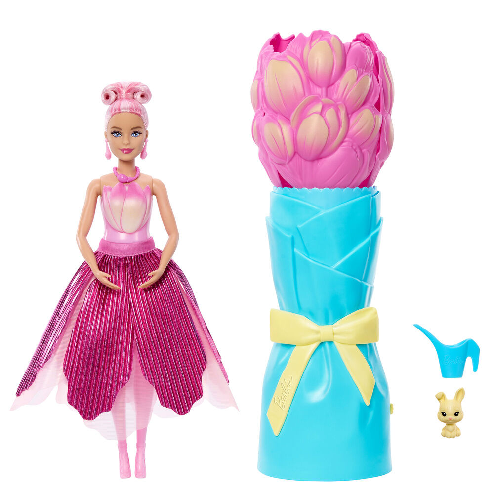 Muñeca Barbie Petal Pop Tulipán Rosa de MATTEL - 2