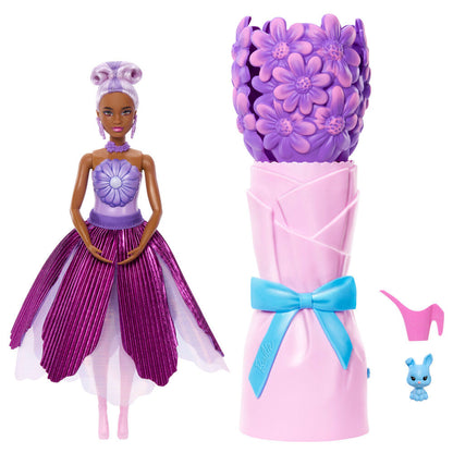 Muñeca Barbie Petal Pop Margarita Lila con conejito - 2