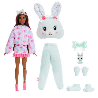 Muñeca Barbie Cutie Reveal Conejito Menta con disfraz de peluche - 2