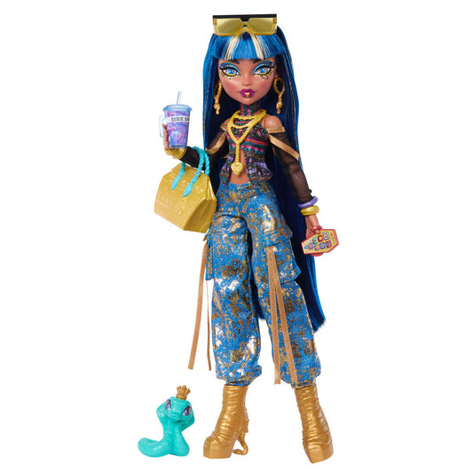 Muñeca Cleo De Nile de Monster High con serpiente Hissette y accesorios - 2