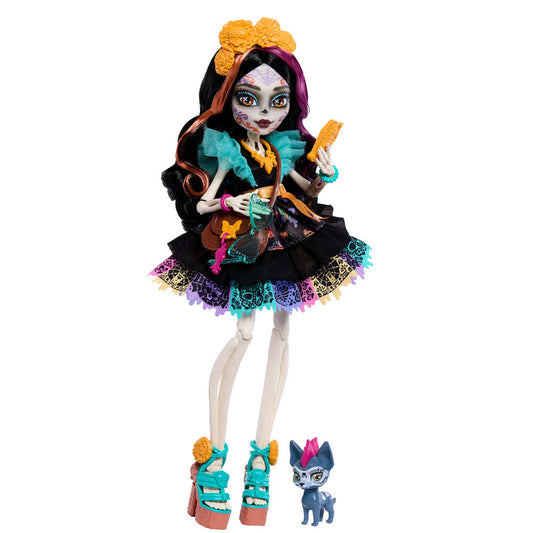 Muñeca Skelita Calaveras de Monster High con Candelita y accesorios - 2