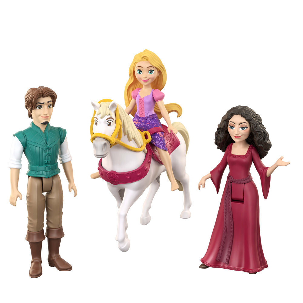 Blíster de 4 figuras Mattel de Disney Rapunzel Enredados con Maximus