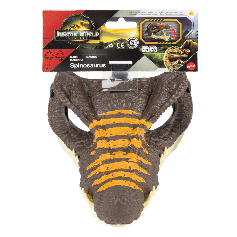 Máscara de dinosaurio Jurassic World con textura escamada y dientes decorativos - 2
