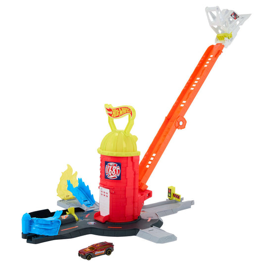 Estación de Bomberos Hot Wheels City con camión y rampas - 2