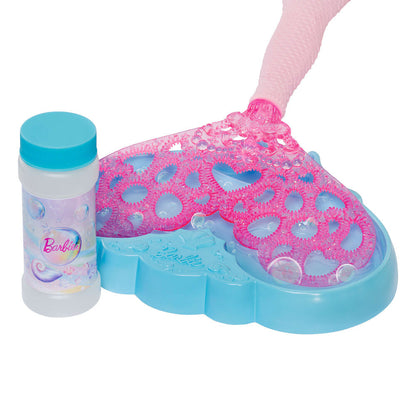 Muñeca Barbie sirena rosa con cola para hacer pompas de jabón - 3