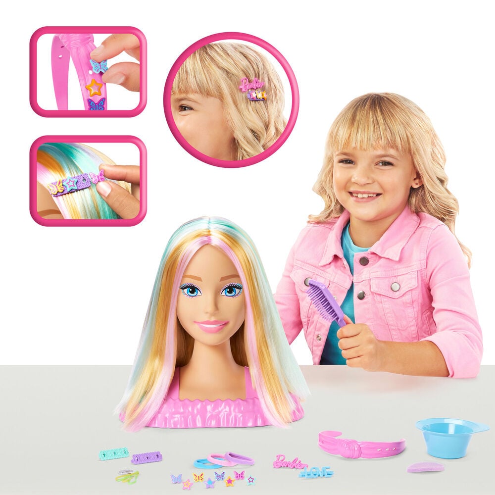Busto Fashionista Barbie para peinar con accesorios - 3