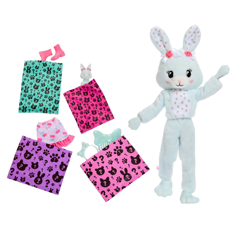 Muñeca Barbie Cutie Reveal Conejito Menta con disfraz de peluche - 3