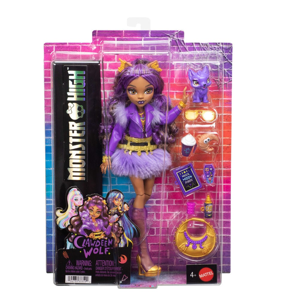 Muñeca Clawdeen Wolf Monster High con Crescent y accesorios - 3