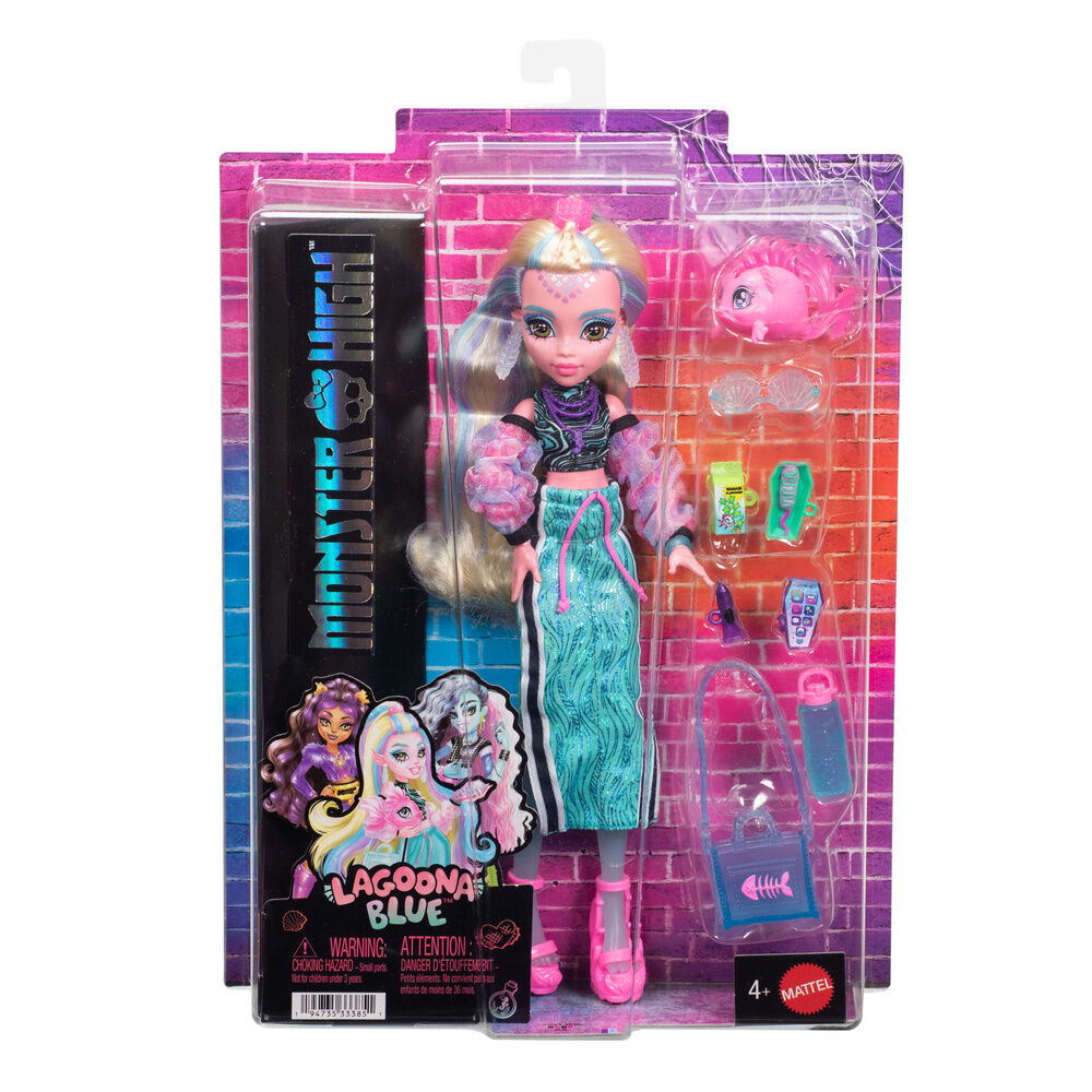 Muñeca Lagoona Blue de Monster High con Neptuna y accesorios marinos - 3