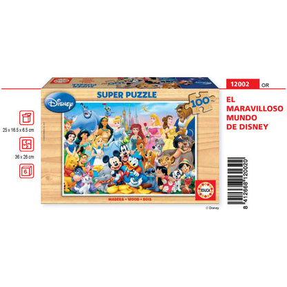 Puzzle de madera Disney de 100 piezas con personajes clásicos - 2