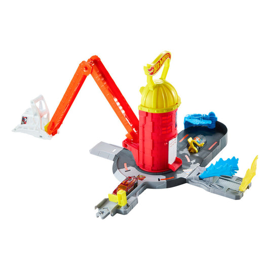 Estación de Bomberos Hot Wheels City con camión y rampas - 3