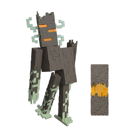 Figura de acción Minecraft El Crepitante de MATTEL con accesorio de corazón - 3