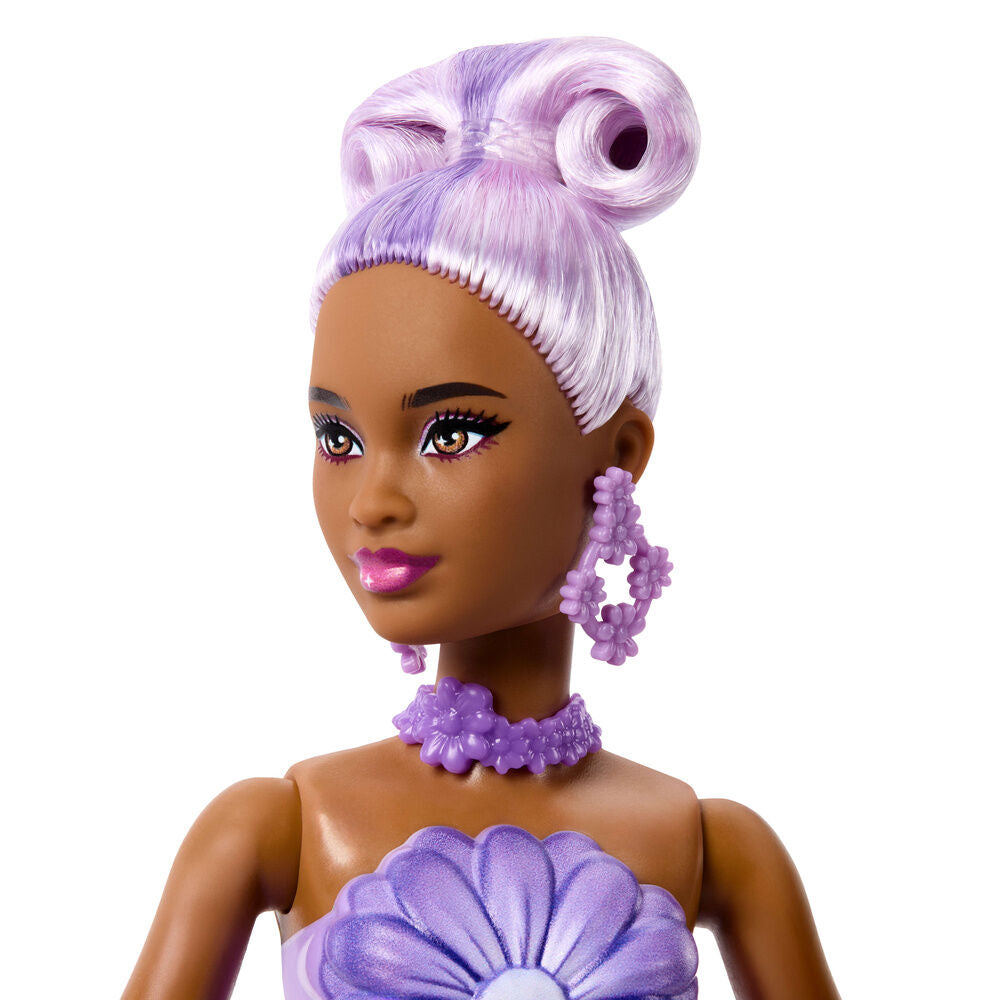 Muñeca Barbie Petal Pop Margarita Lila con conejito - 4