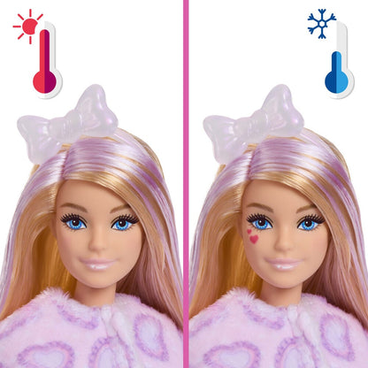Muñeca Barbie Cutie Reveal con disfraz de gatito lila y accesorios - 4