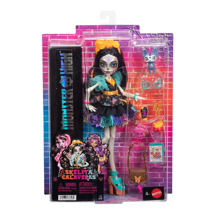 Muñeca Skelita Calaveras de Monster High con Candelita y accesorios - 4