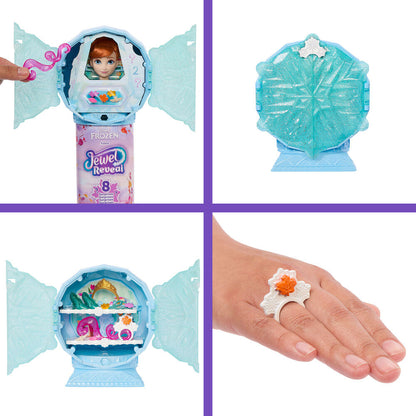 Muñeca Anna de Frozen con vestido turquesa, capa morada y accesorios - 4