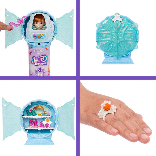 Muñeca Anna de Frozen con vestido turquesa, capa morada y accesorios - 4