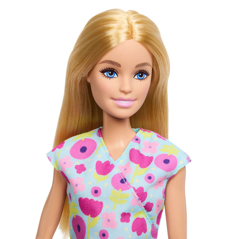 Muñeca Barbie pediatra con dos bebés, mesa de reconocimiento y accesorios - 5