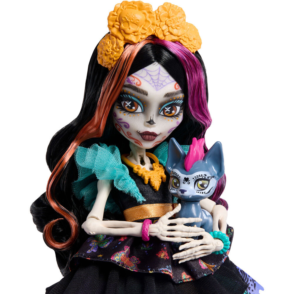 Muñeca Skelita Calaveras de Monster High con Candelita y accesorios - 5
