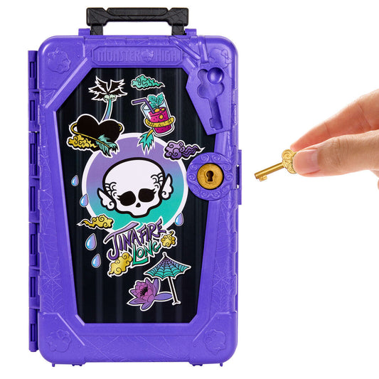 Muñeca Jinafire Long Monster High con maletín morado - 5