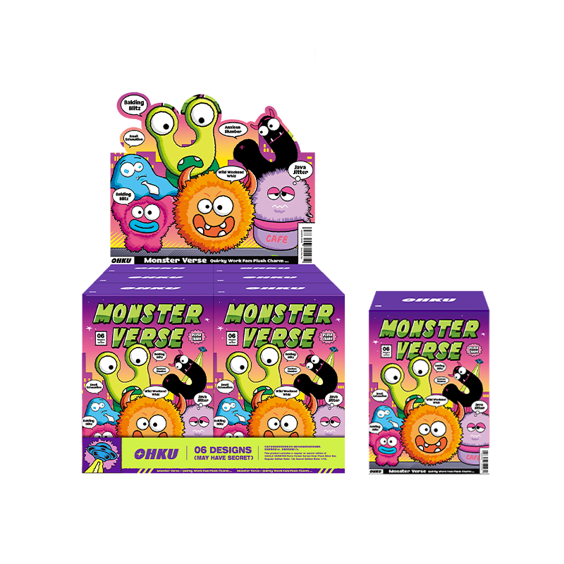 Colección de peluches monstruo Quirky Work Fam de OHKU - 2