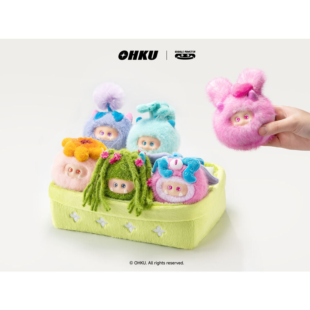 Muñecos sorpresa OHKU Sprout Story Giggle Monster de colores pastel - 4