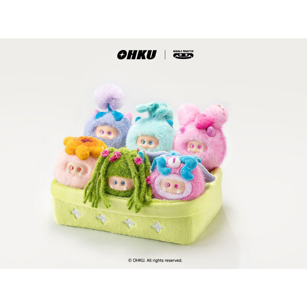 Muñecos sorpresa OHKU Sprout Story Giggle Monster de colores pastel - 3