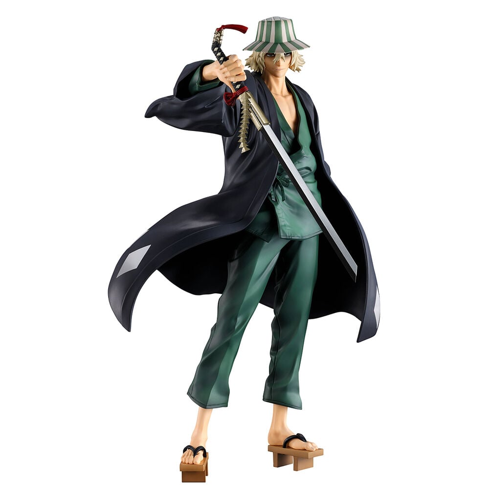 Figura de Kisuke Urahara de Bleach con espada y sombrero a rayas - 2