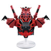 Figura Red Gundam GQuuuuuuX roja y negra sobre base blanca