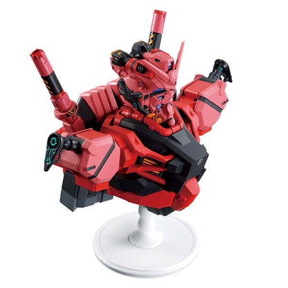 Figura Red Gundam GQuuuuuuX roja y negra sobre base blanca - 4