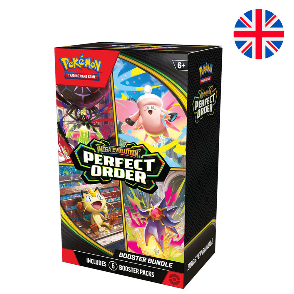 Caja Pokémon TCG Perfect Order Booster Bundle con 6 sobres