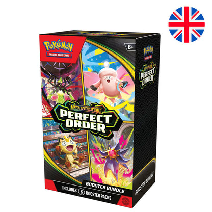 Caja Pokémon TCG Perfect Order Booster Bundle con 6 sobres