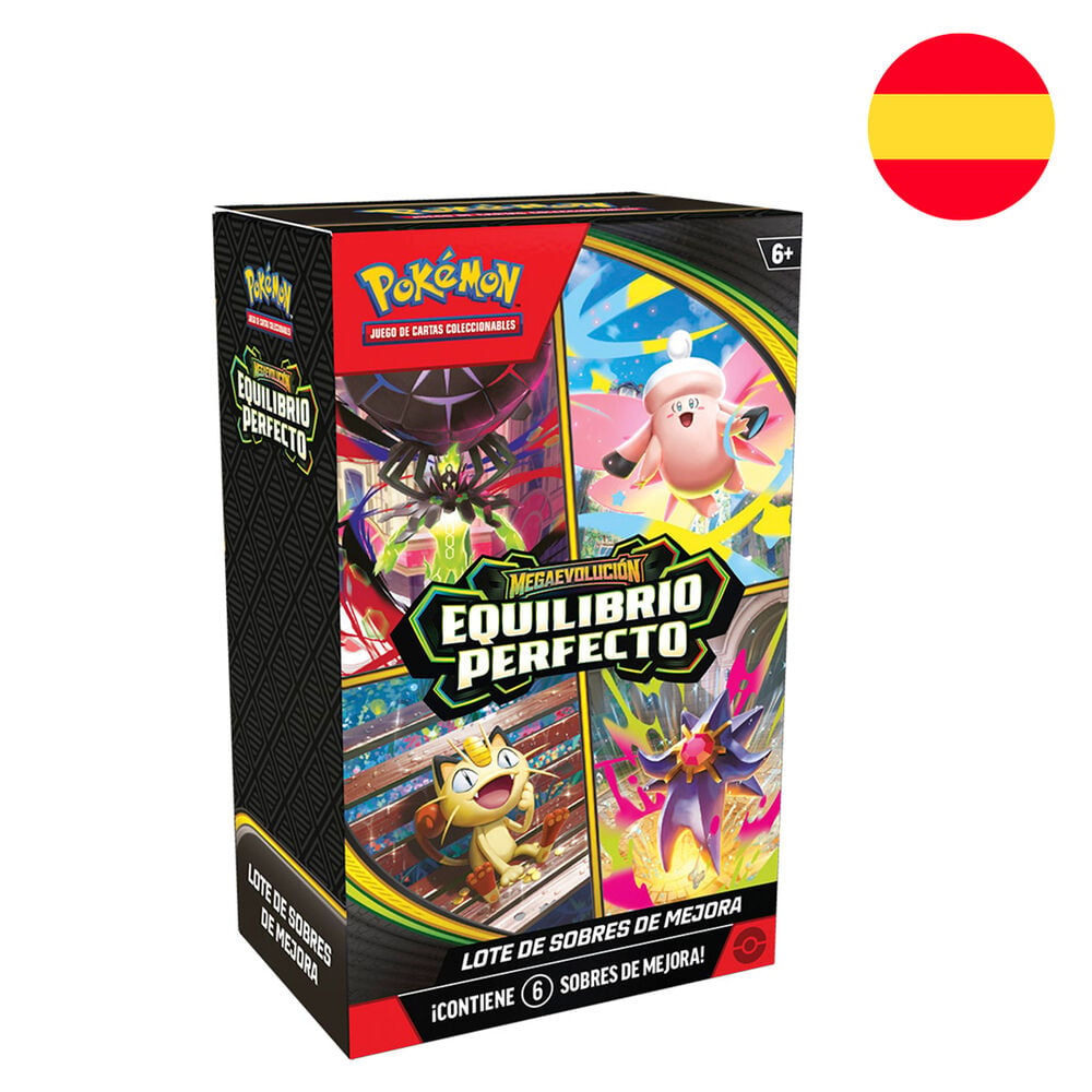 Lote Pokémon TCG Mega Evolución Equilibrio Perfecto con 6 sobres de mejora