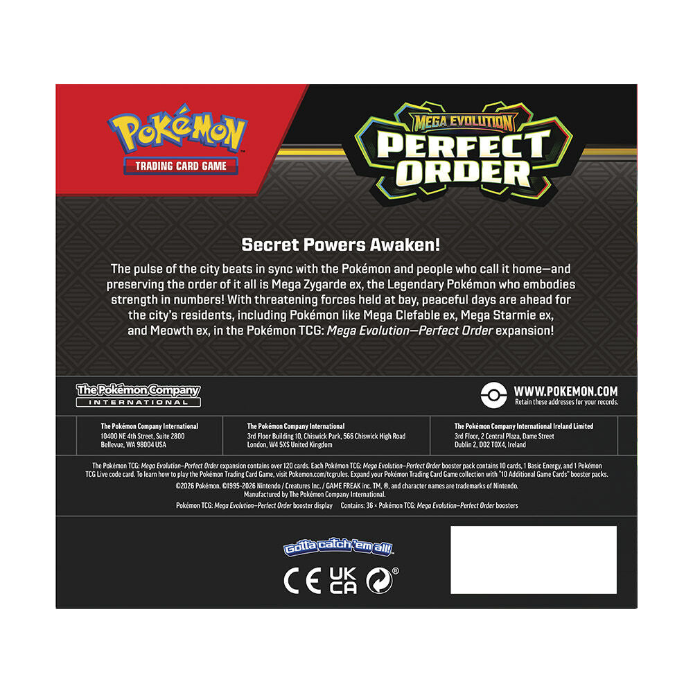 Sobre de cartas JCC Pokémon Perfect Order en inglés con diseño surtido - 7