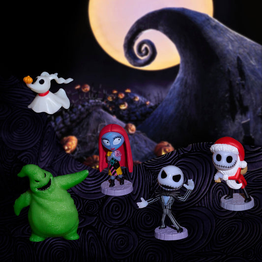 Set de cinco figuras Disney de Pesadilla Antes de Navidad - 2
