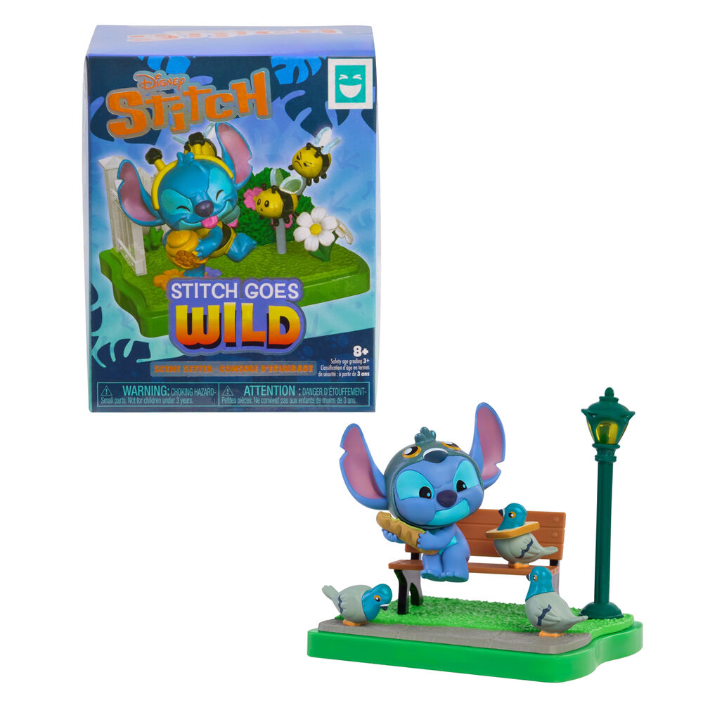 Cápsula sorpresa con figura escenario Disney Stitch Goes Wild - 3