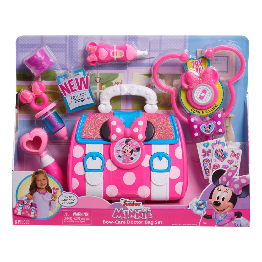 Set de doctora Minnie Disney rosa con maletín y accesorios médicos