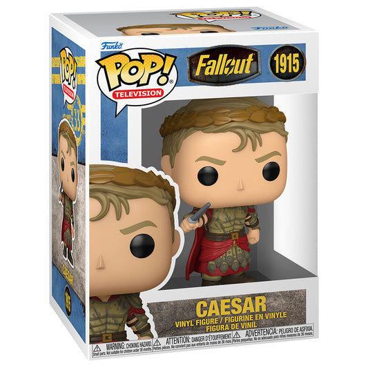 Figura Funko POP! Fallout Caesar con armadura, capa roja y espada - 2