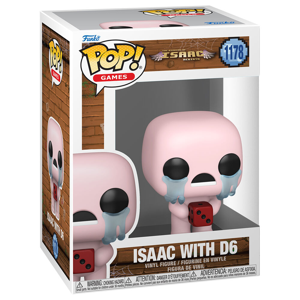 Figura Funko POP! Isaac con dado D6 de The Binding of Isaac