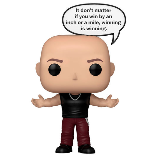 Figura Funko POP! de Dom Toretto con bocadillo de diálogo
